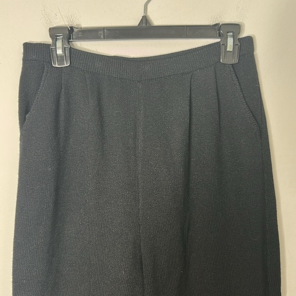 St.John by Marie Gray Black Knit Pants - Picture 2 of 5